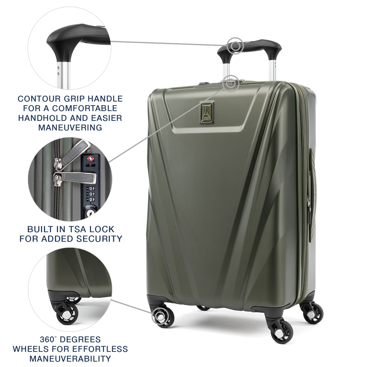 Travelpro Maxlite 5 Lightweight Expandable Carry-On Hardside Spinner
