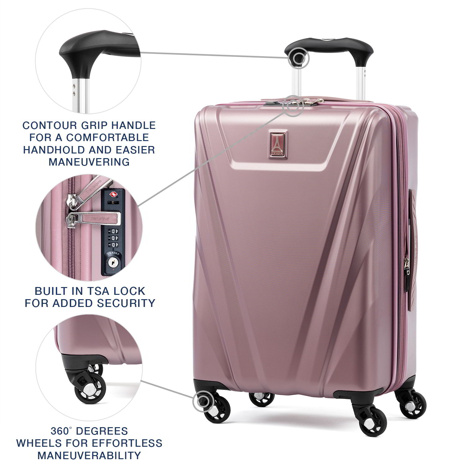 Travelpro Maxlite 5 Lightweight Expandable Carry-On Hardside Spinner