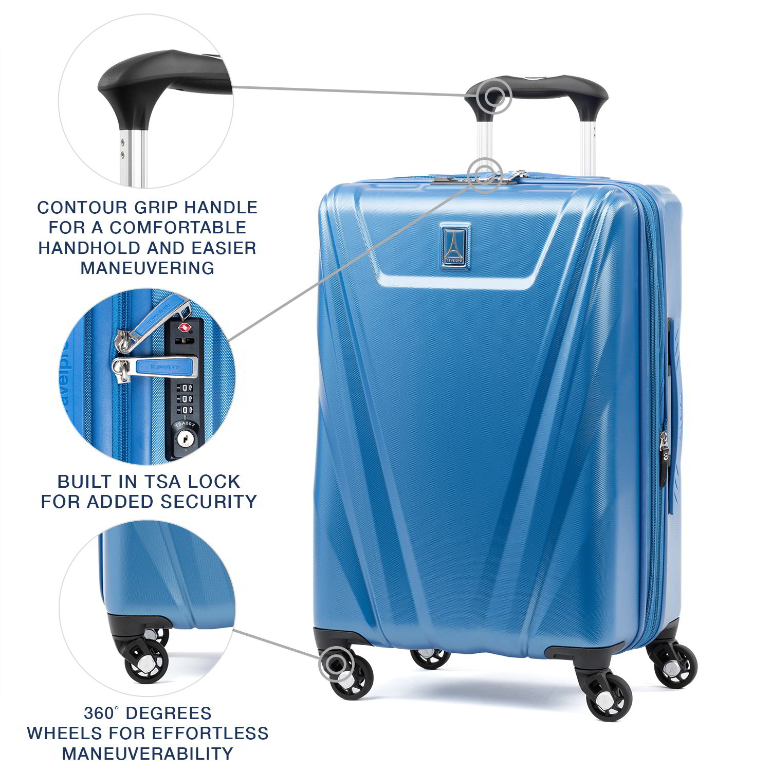 Travelpro Maxlite 5 Lightweight Expandable Carry-On Hardside Spinner