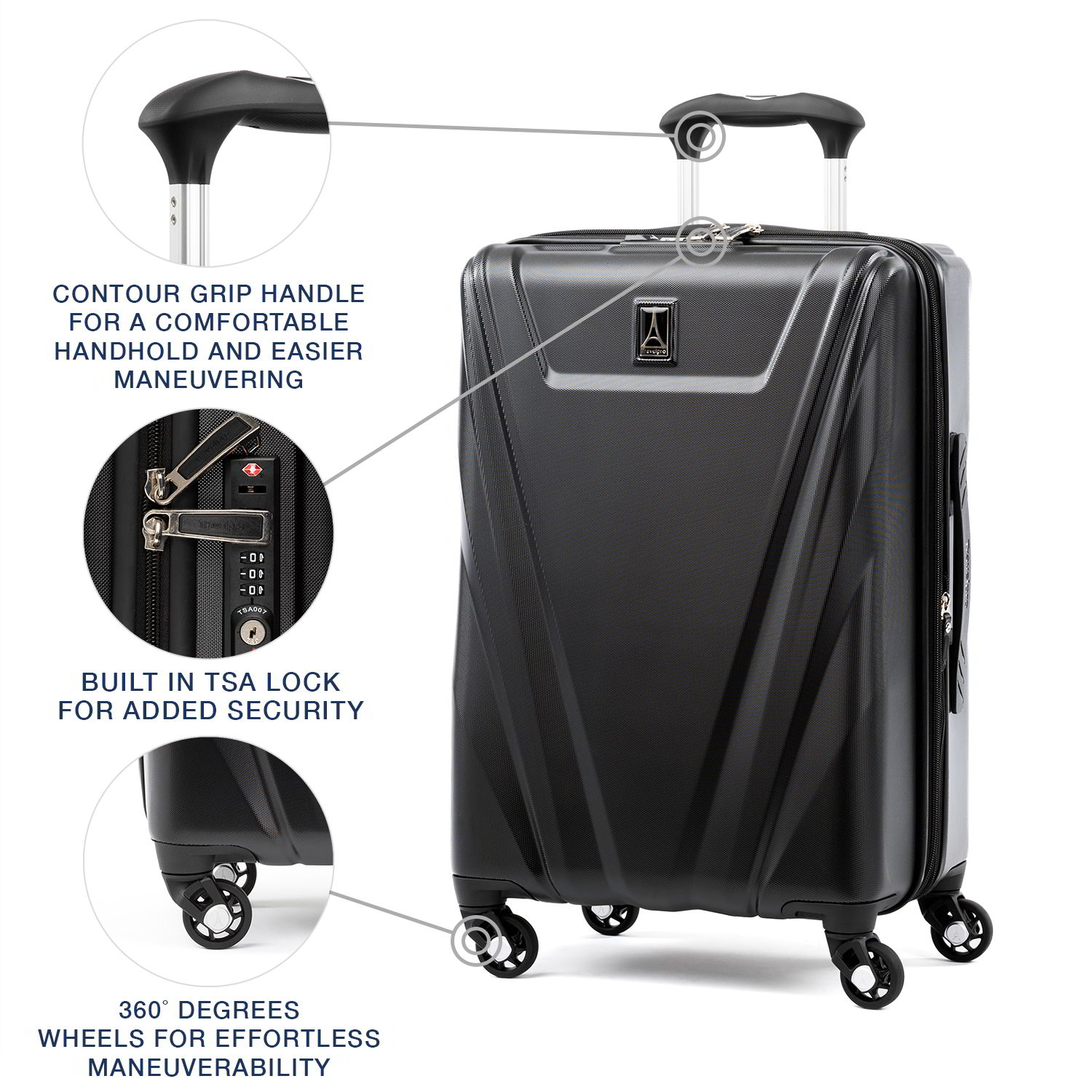 Travelpro Maxlite 5 Lightweight Expandable Carry-On Hardside Spinner