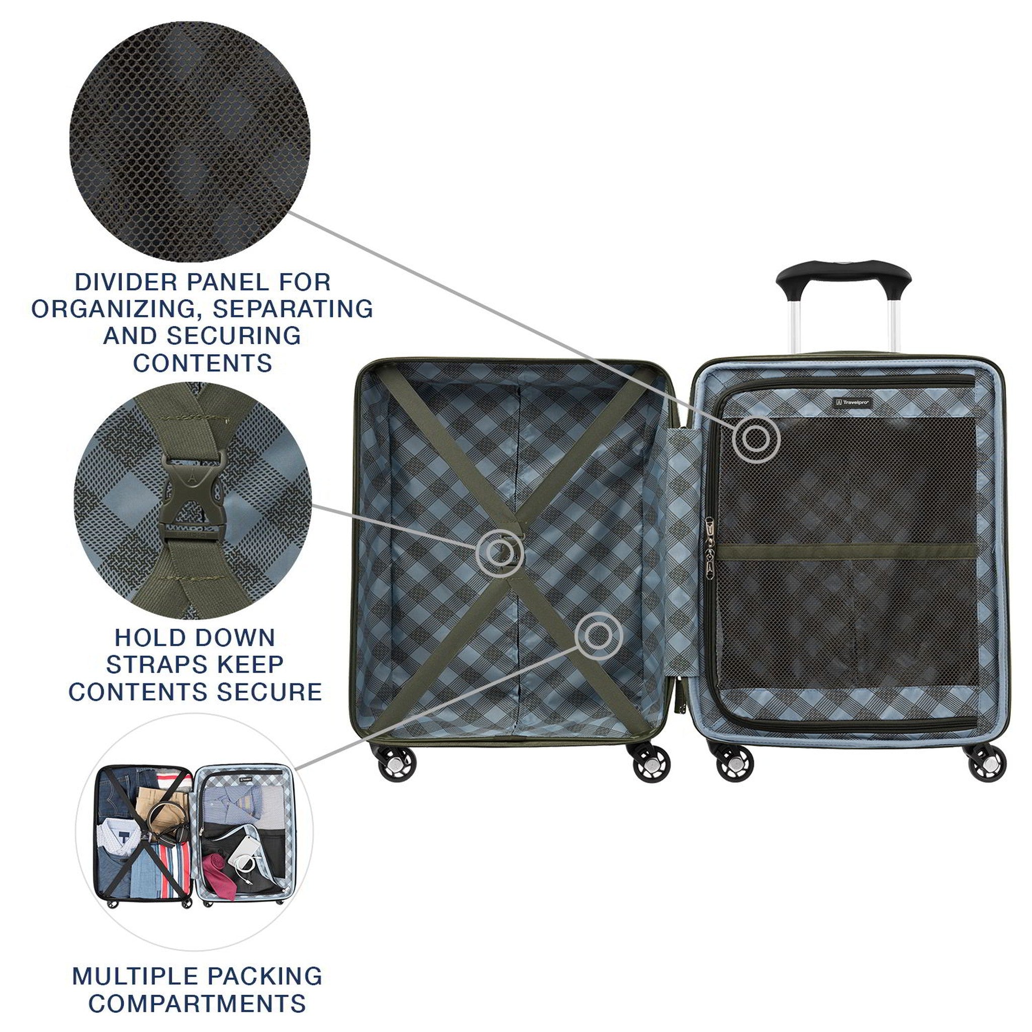 Travelpro Maxlite 5 Lightweight International Carry-On Hardside Spinner-Luggage Pros
