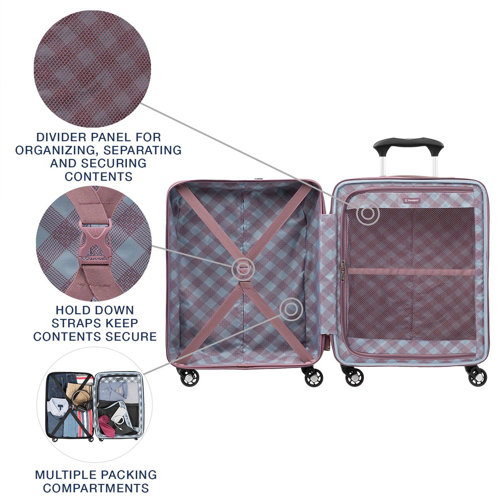 Travelpro Maxlite 5 Lightweight International Carry-On Hardside Spinner-Luggage Pros