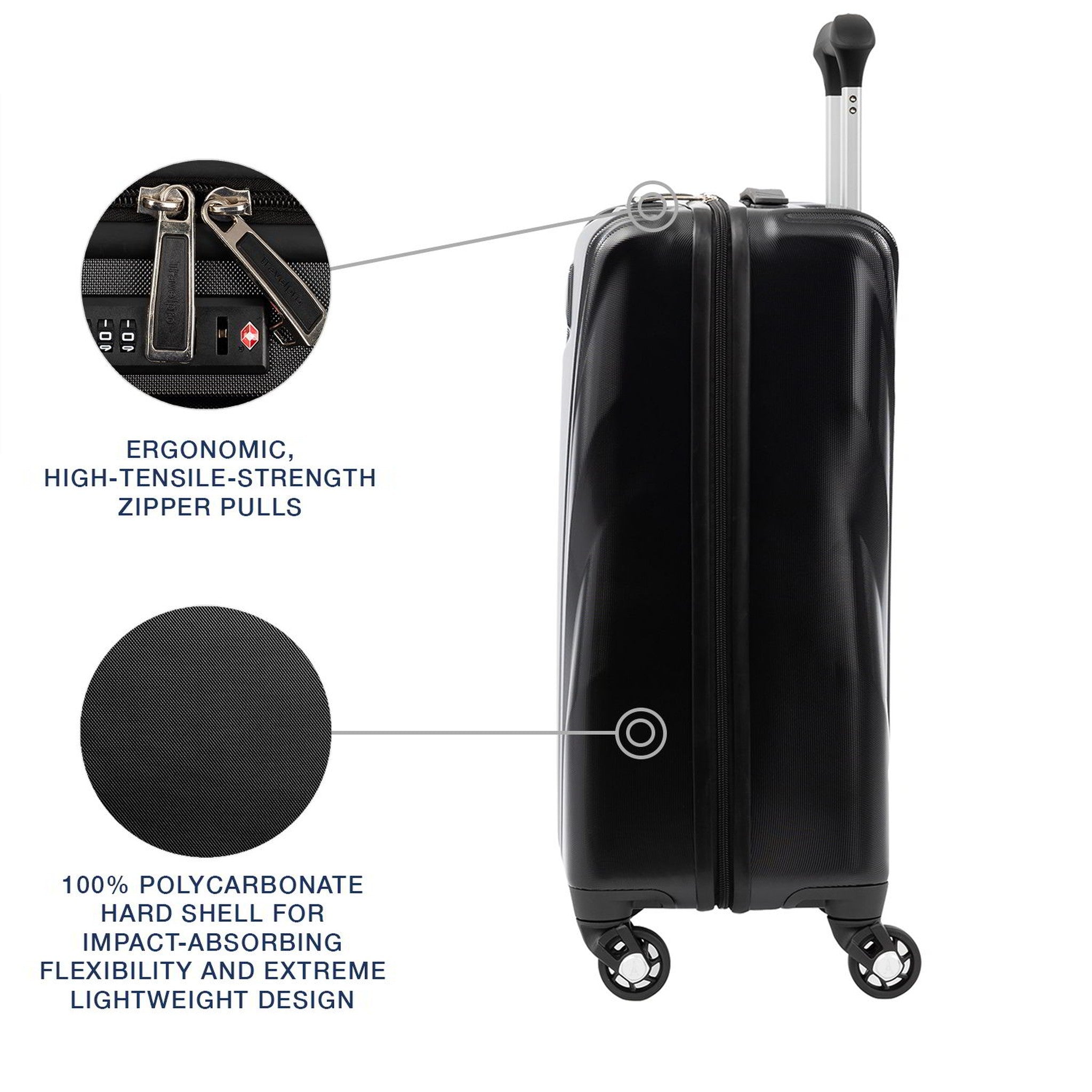 Travelpro Maxlite 5 Lightweight International Carry-On Hardside Spinner-Luggage Pros