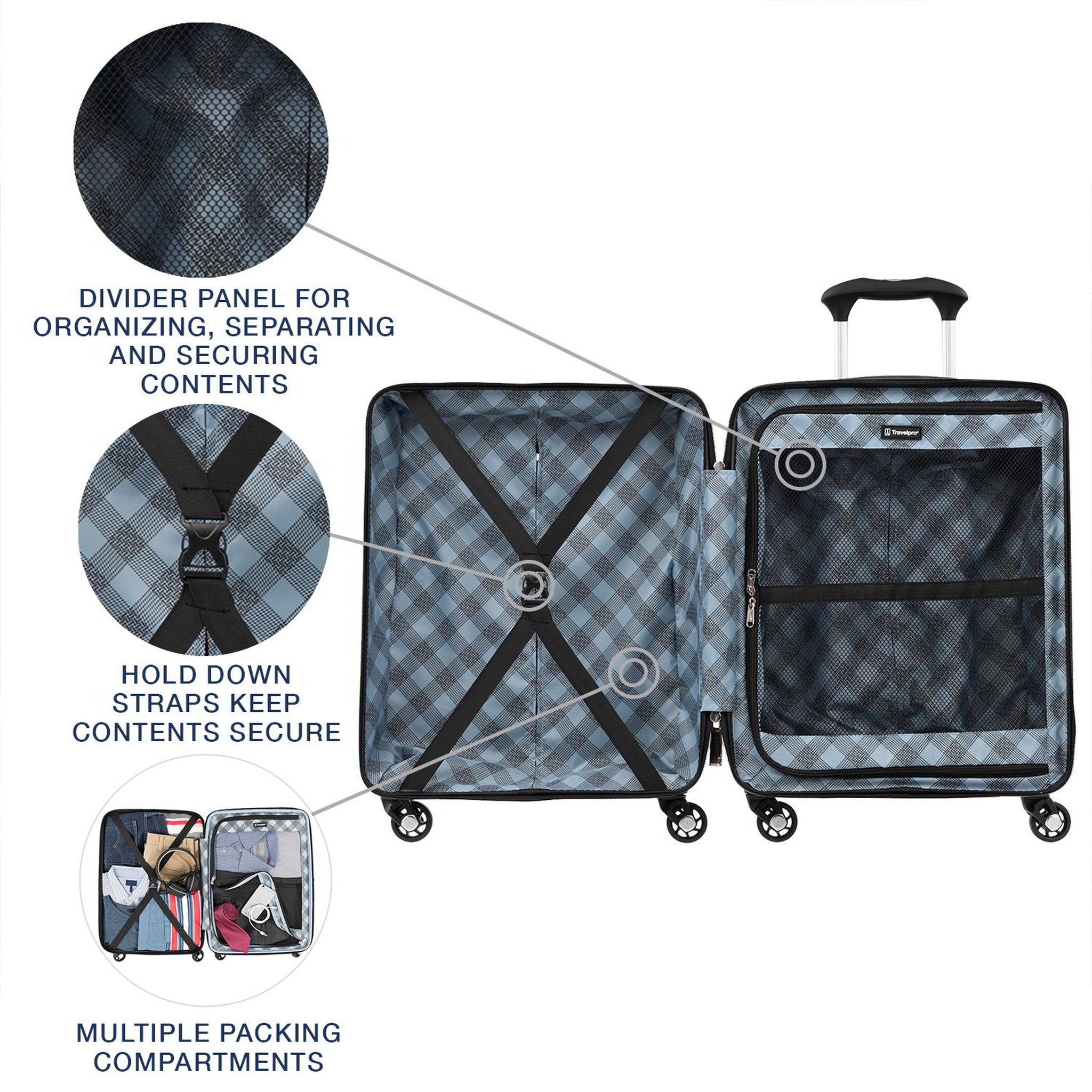 Travelpro Maxlite 5 Lightweight International Carry-On Hardside Spinner-Luggage Pros