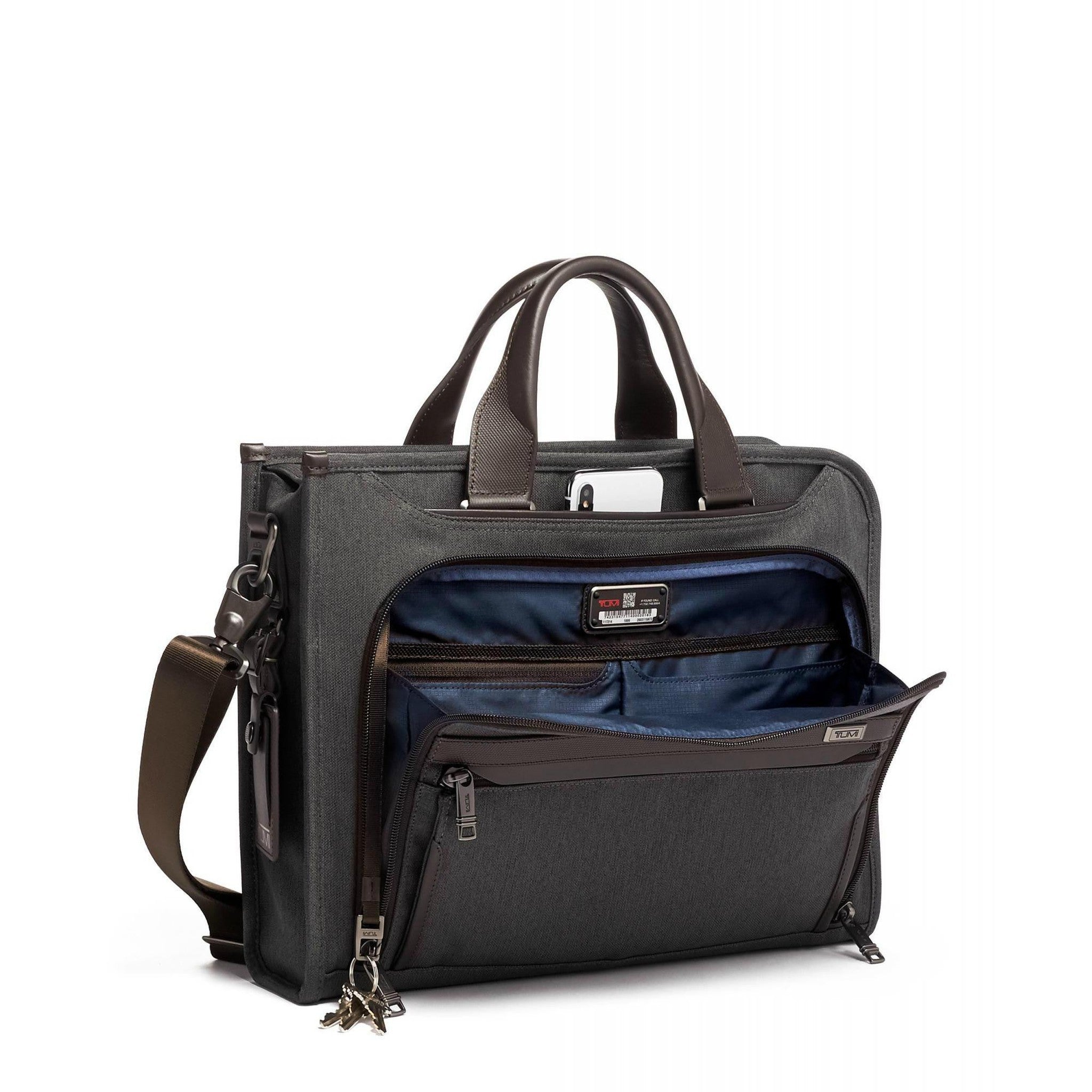TUMI Alpha 3 Slim Deluxe Portfolio Luggage Pros