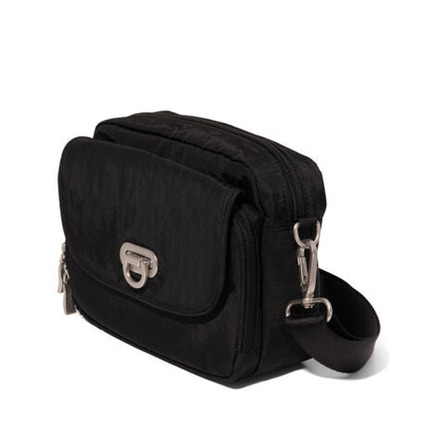 Baggallini Coastal Flip Lock Camera Bag Crossbody - Black Baggallini Coastal Flip Lock Camera Bag Crossbody - Black