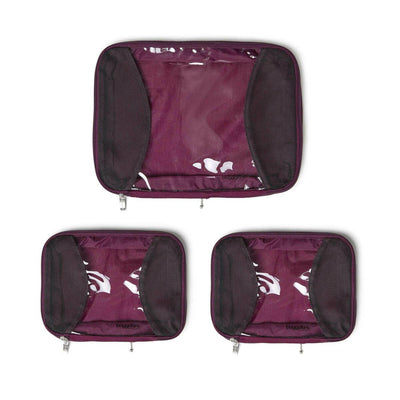 Baggallini Travel 2 Medium & 1 Large Compression Packing Cube Set