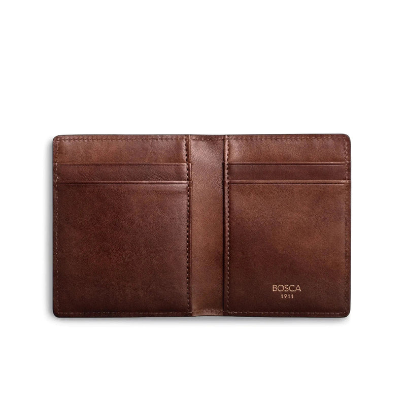 Bosca Dolce Leather Deluxe Front Pocket Wallet with Magnetic Clip