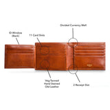 Bosca Old Leather Bifold Wallet with Card / ID Flap
