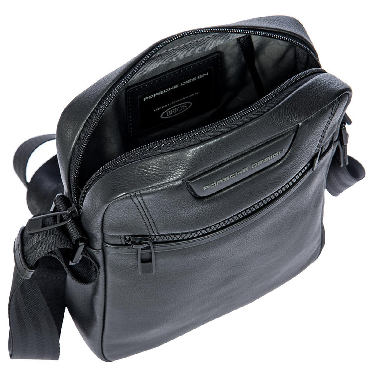Brics Porsche Design Roadster Leather Evo Shoulder Bag XS