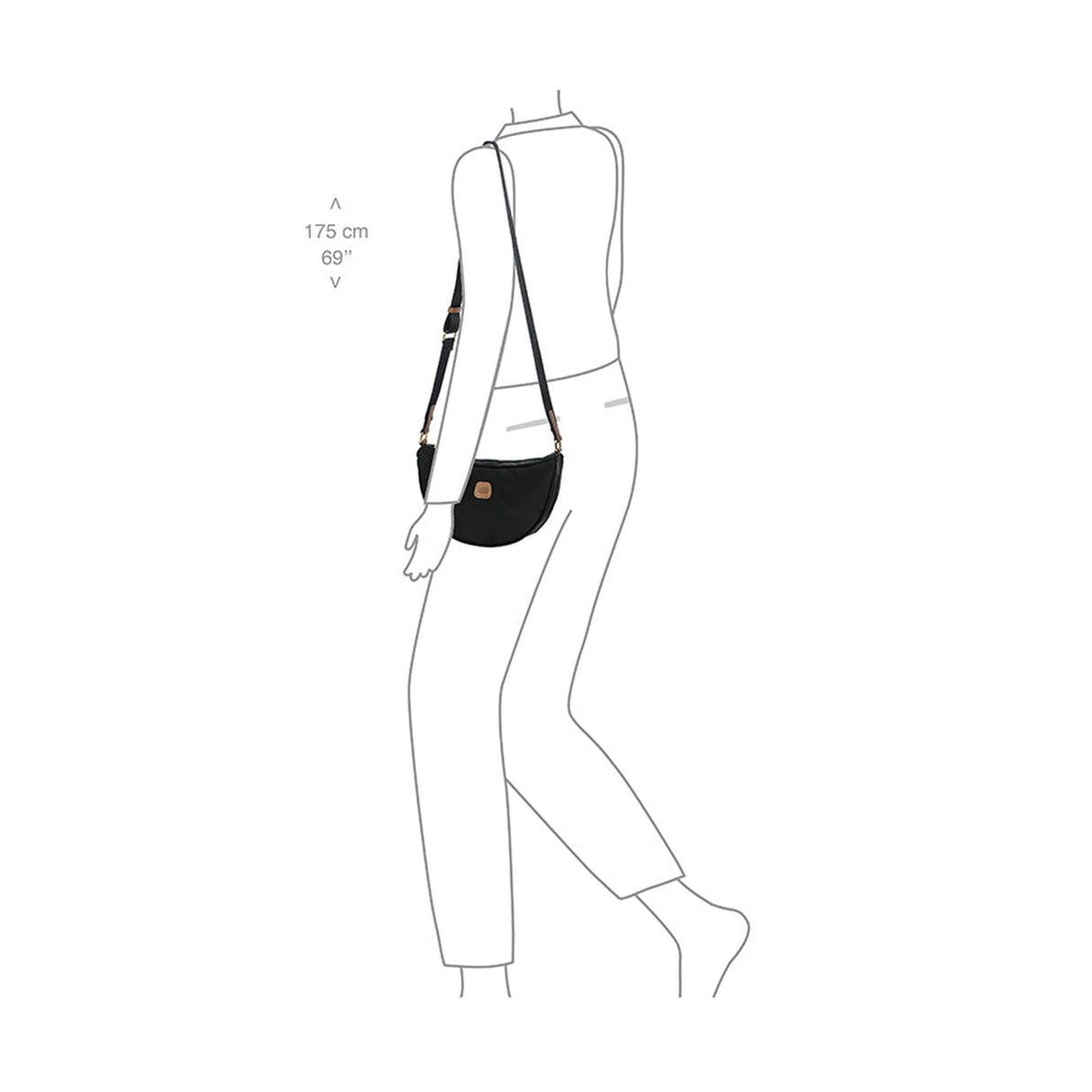 Brics X-Bag/ X-Travel Mini Halfmoon Bag