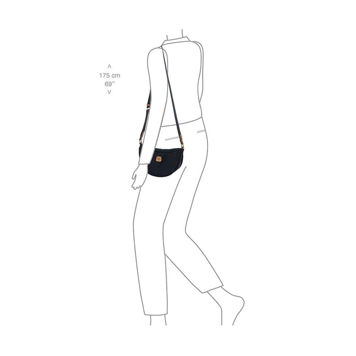 Brics X-Bag/ X-Travel Mini Halfmoon Bag