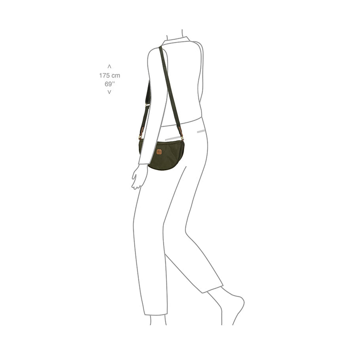 Brics X-Bag/ X-Travel Mini Halfmoon Bag