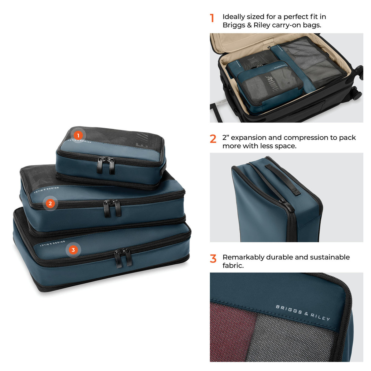 Briggs & Riley Carry On Packing Cube Set