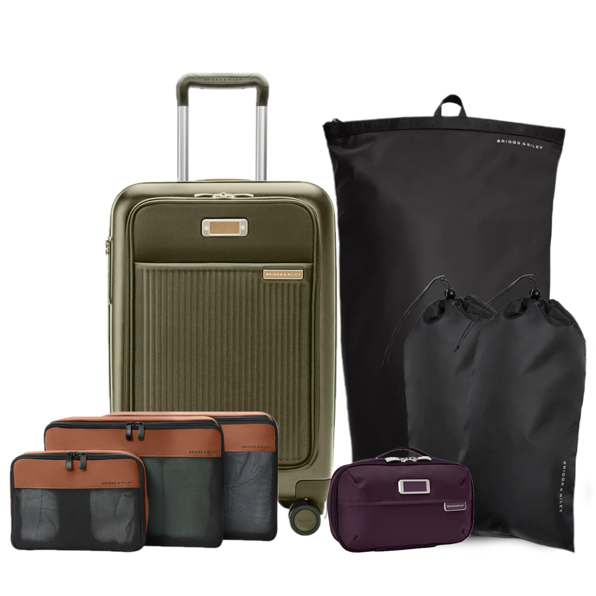 Briggs & Riley Essential Set (Sympatico Carry-On plus Packing Organizers)