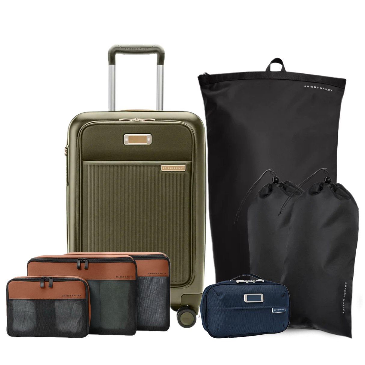 Briggs & Riley Essential Set (Sympatico Carry-On plus Packing Organizers)