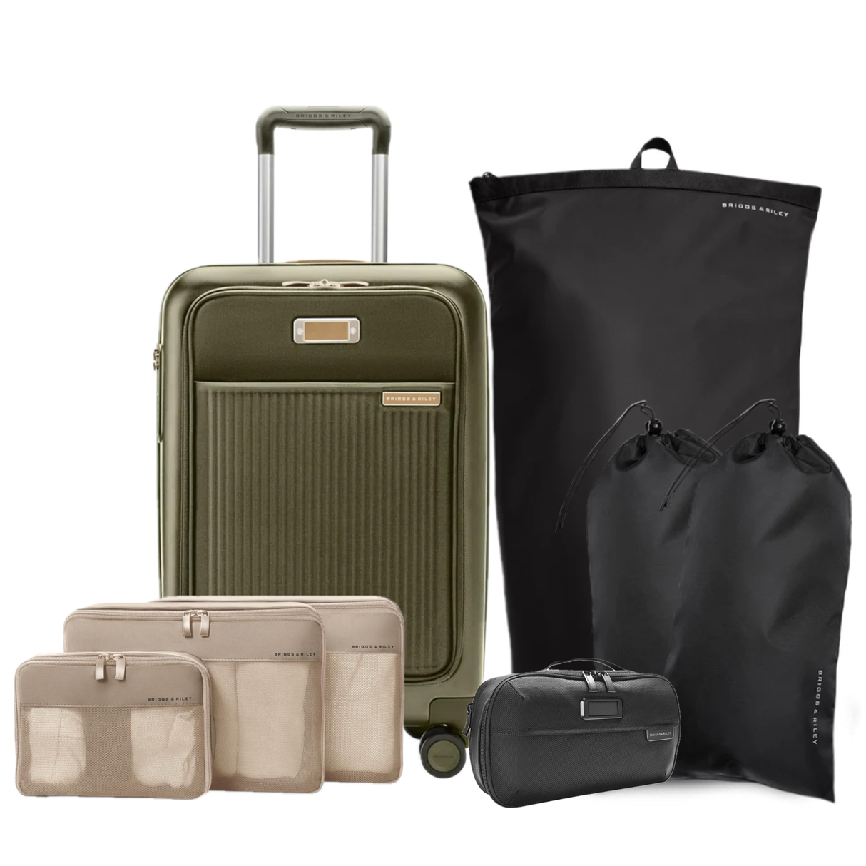 Briggs & Riley Essential Set (Sympatico Carry-On plus Packing Organizers)