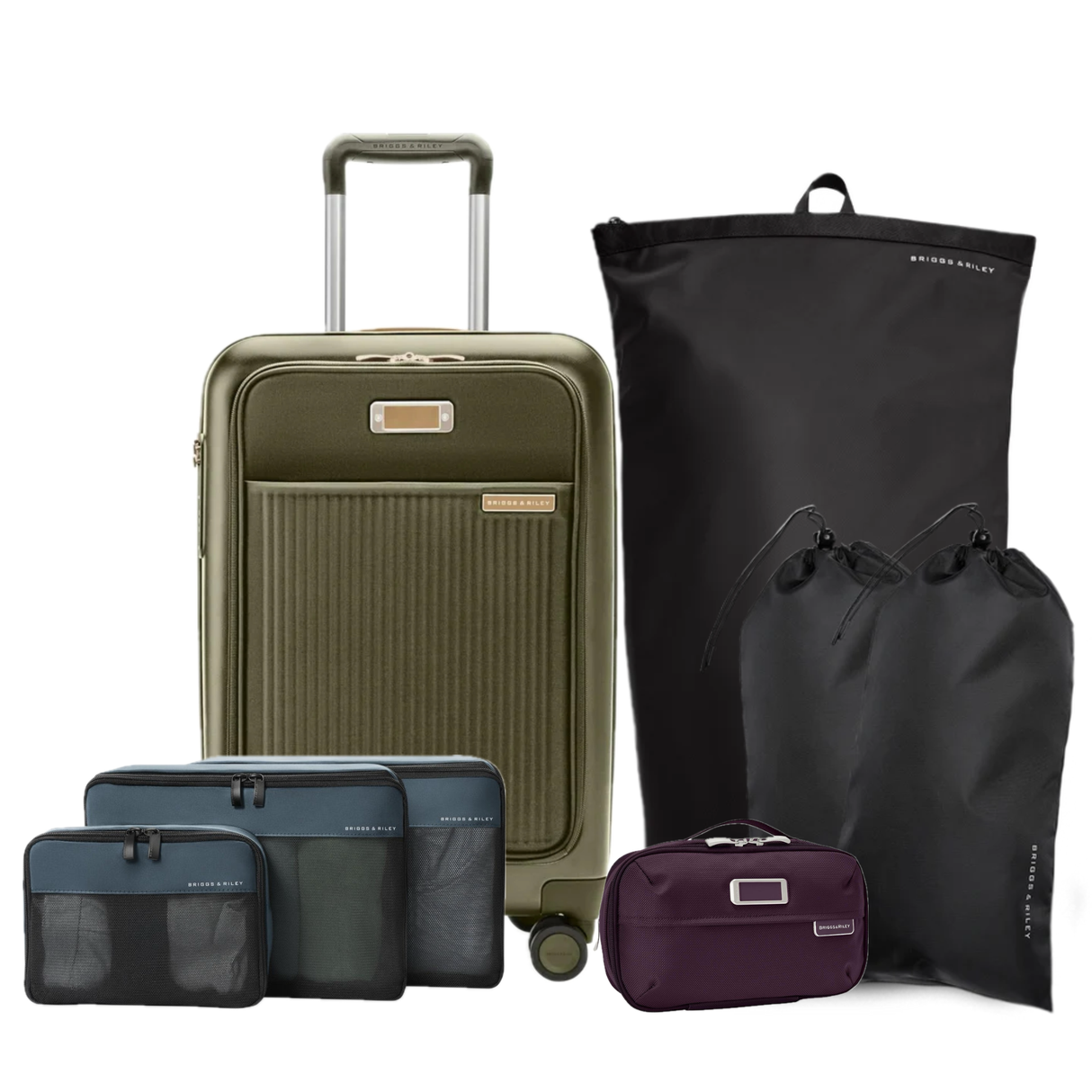 Briggs & Riley Essential Set (Sympatico Carry-On plus Packing Organizers)