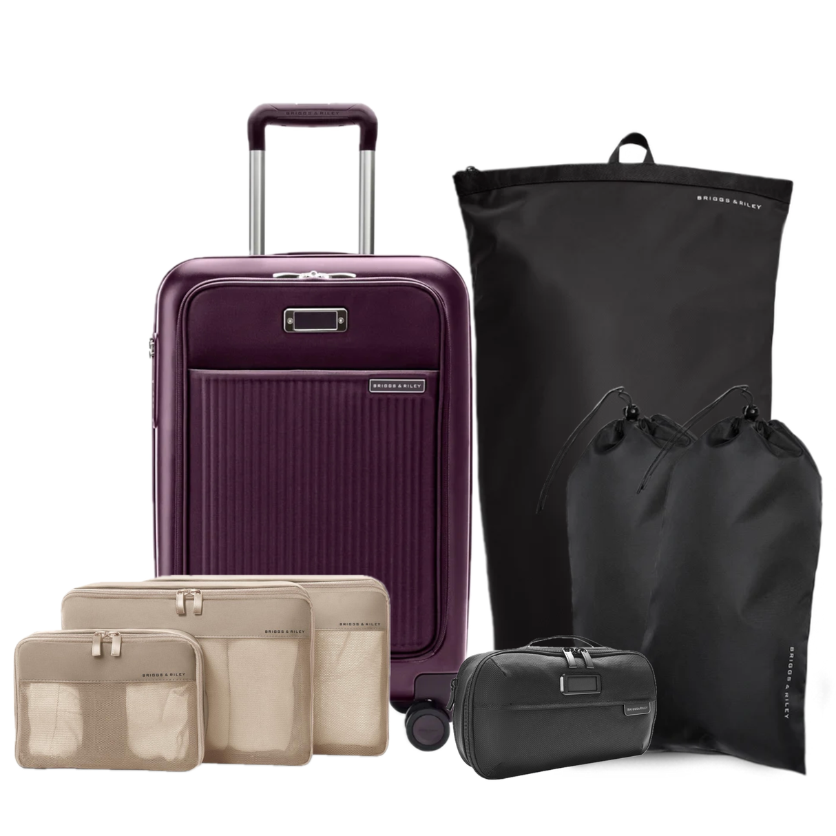 Briggs & Riley Essential Set (Sympatico Carry-On plus Packing Organizers)