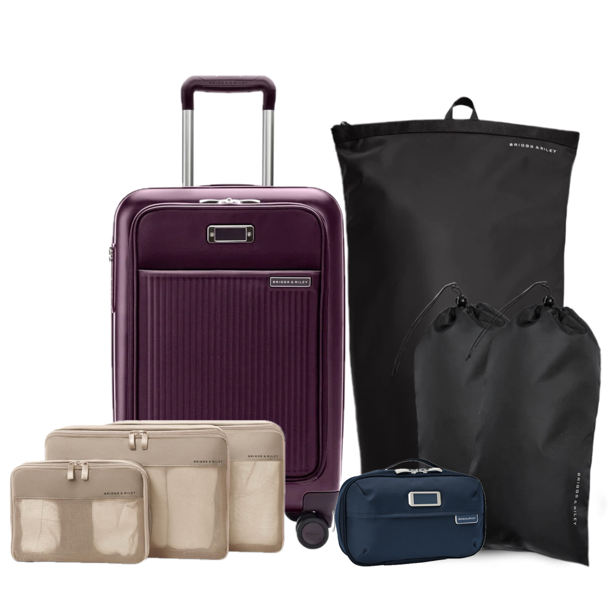 Briggs & Riley Essential Set (Sympatico Carry-On plus Packing Organizers)