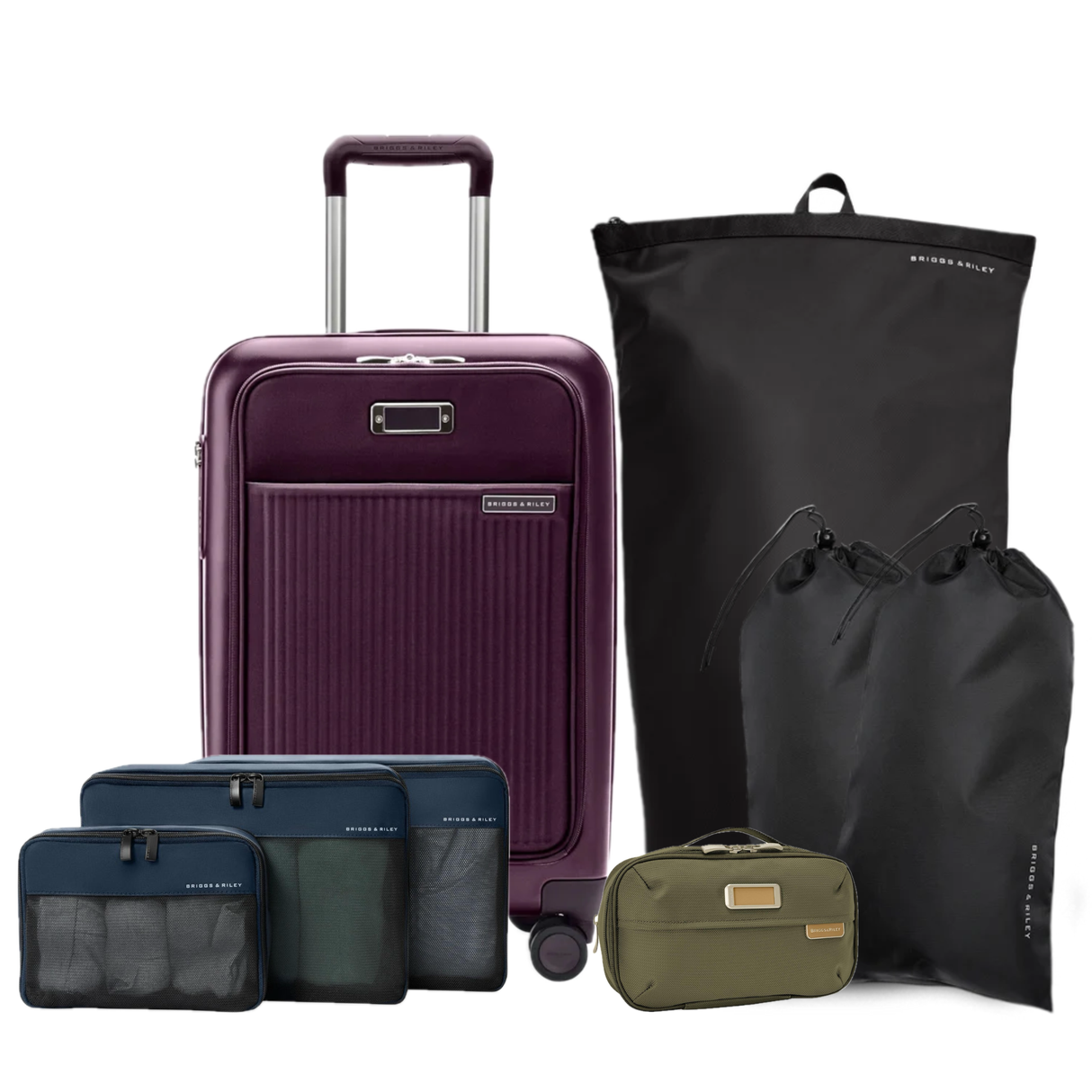 Briggs & Riley Essential Set (Sympatico Carry-On plus Packing Organizers)