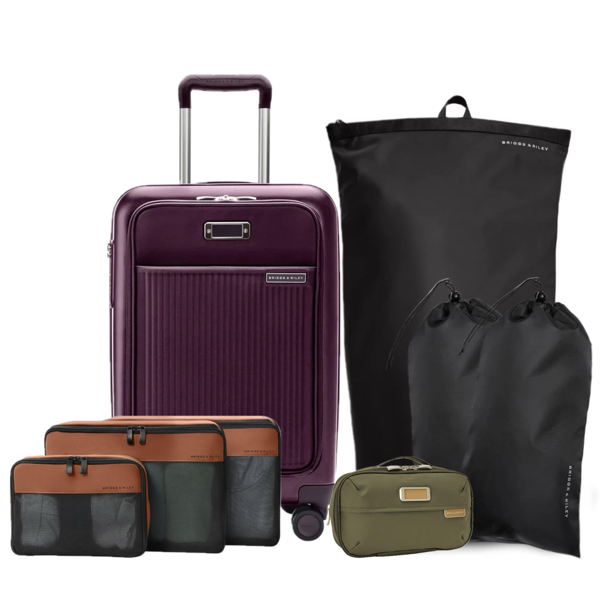 Briggs & Riley Essential Set (Sympatico Carry-On plus Packing Organizers)