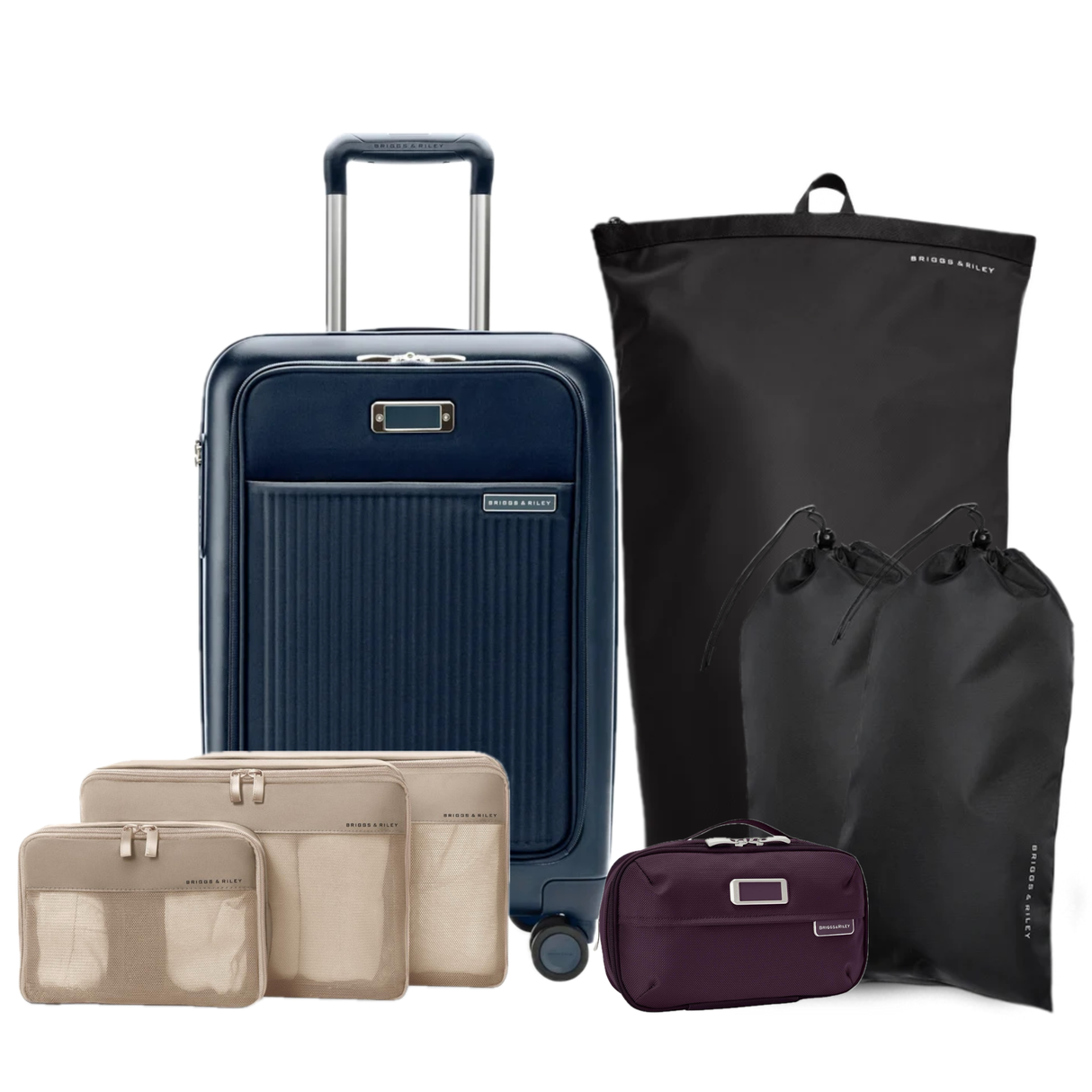 Briggs & Riley Essential Set (Sympatico Carry-On plus Packing Organizers)