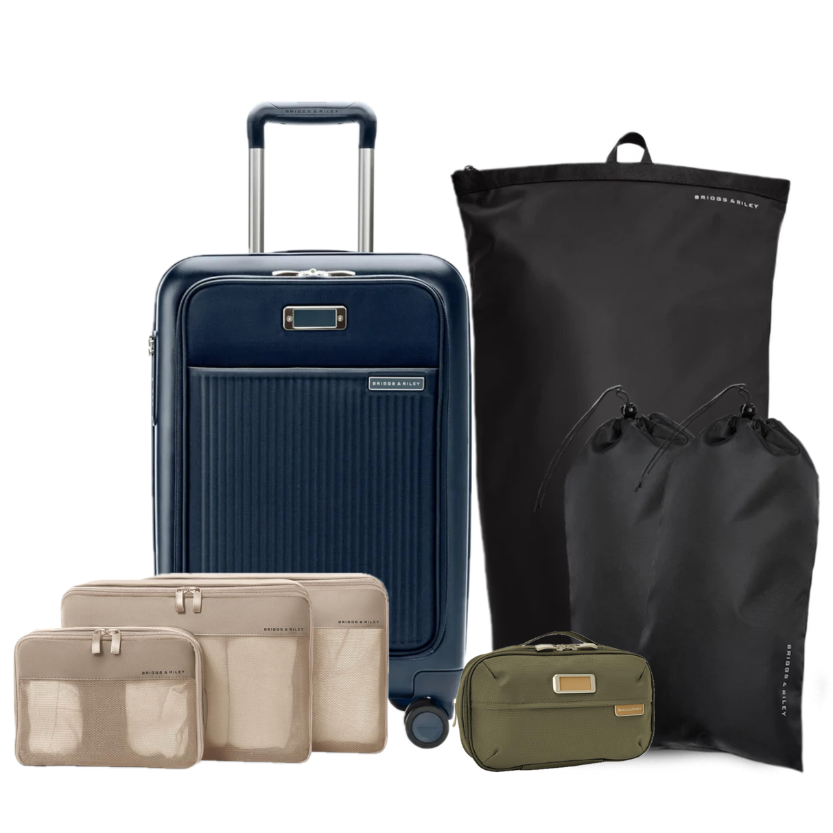Briggs & Riley Essential Set (Sympatico Carry-On plus Packing Organizers)