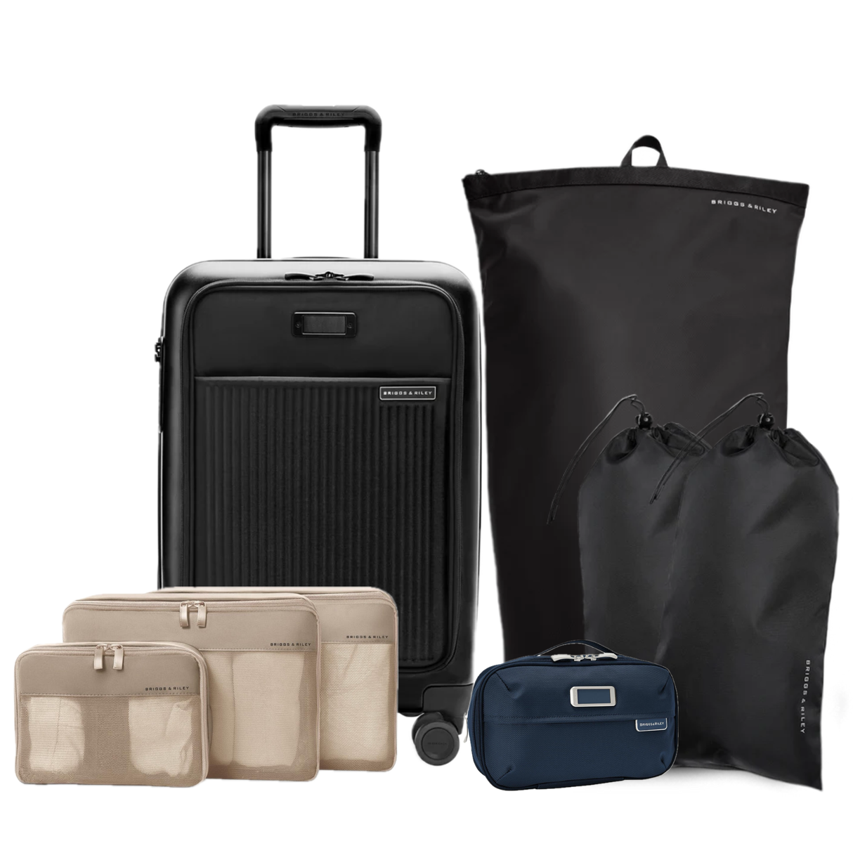 Briggs & Riley Essential Set (Sympatico Carry-On plus Packing Organizers)