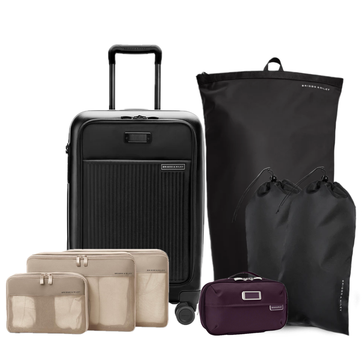 Briggs & Riley Essential Set (Sympatico Carry-On plus Packing Organizers)