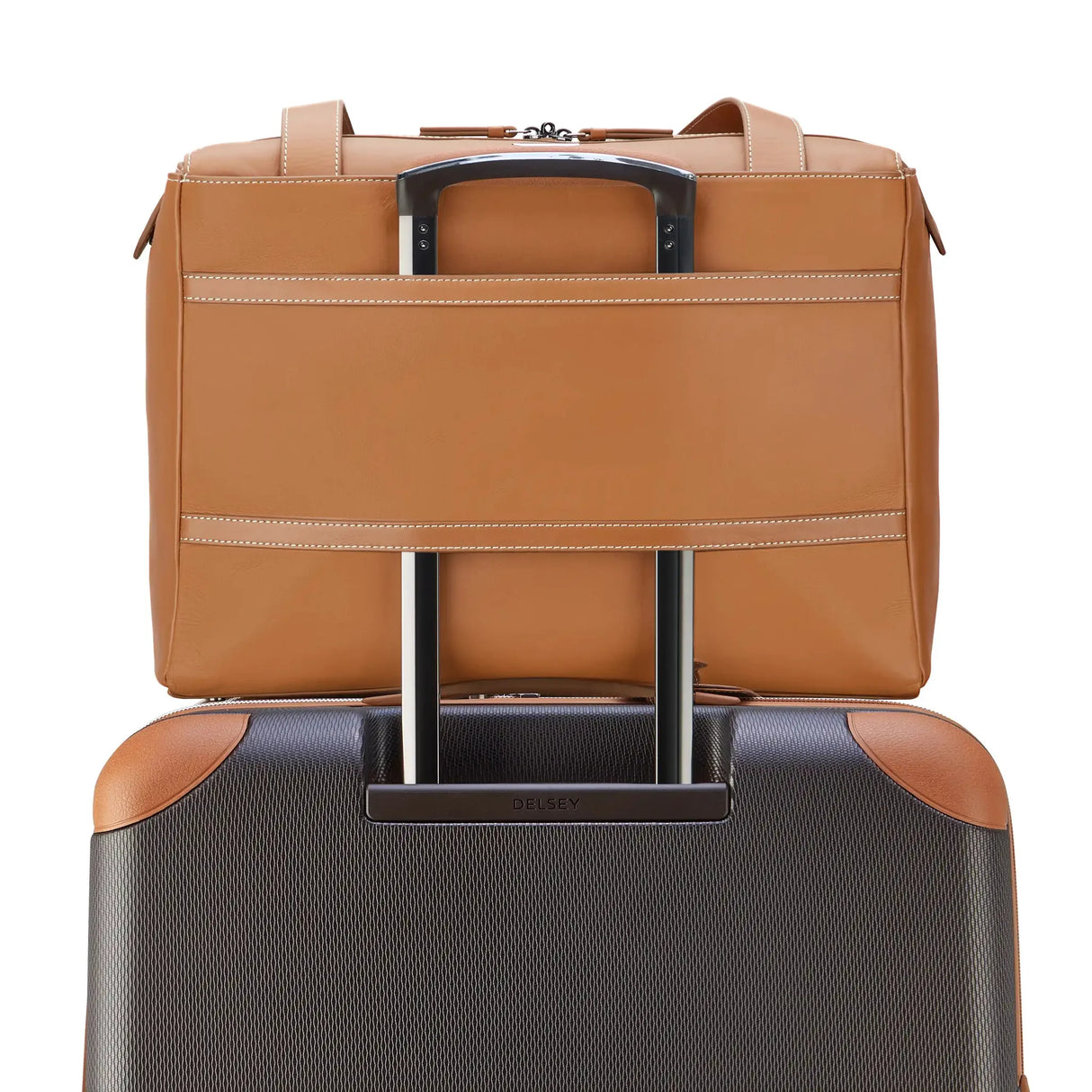 Delsey Chatelet 2.0 Leather Shoulder Bag
