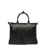 Delsey Leather Collection Zippered Tote Bag