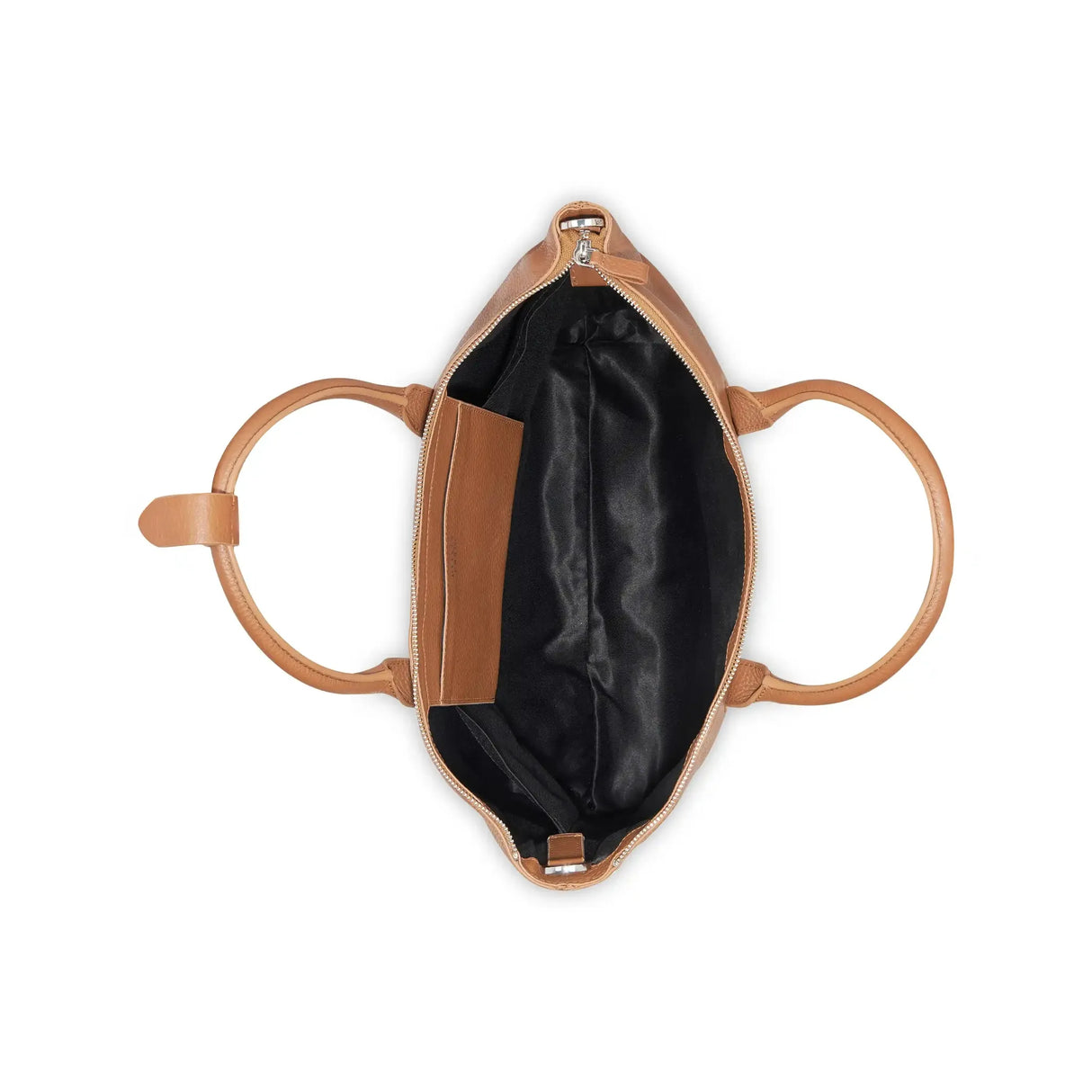 Delsey Leather Collection Zippered Tote Bag