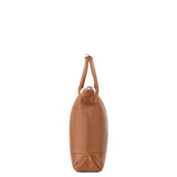 Delsey Leather Collection Zippered Tote Bag