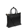 Delsey Leather Collection Zippered Tote Bag