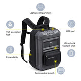 Delsey Rempart Expandable Hybrid Backpack