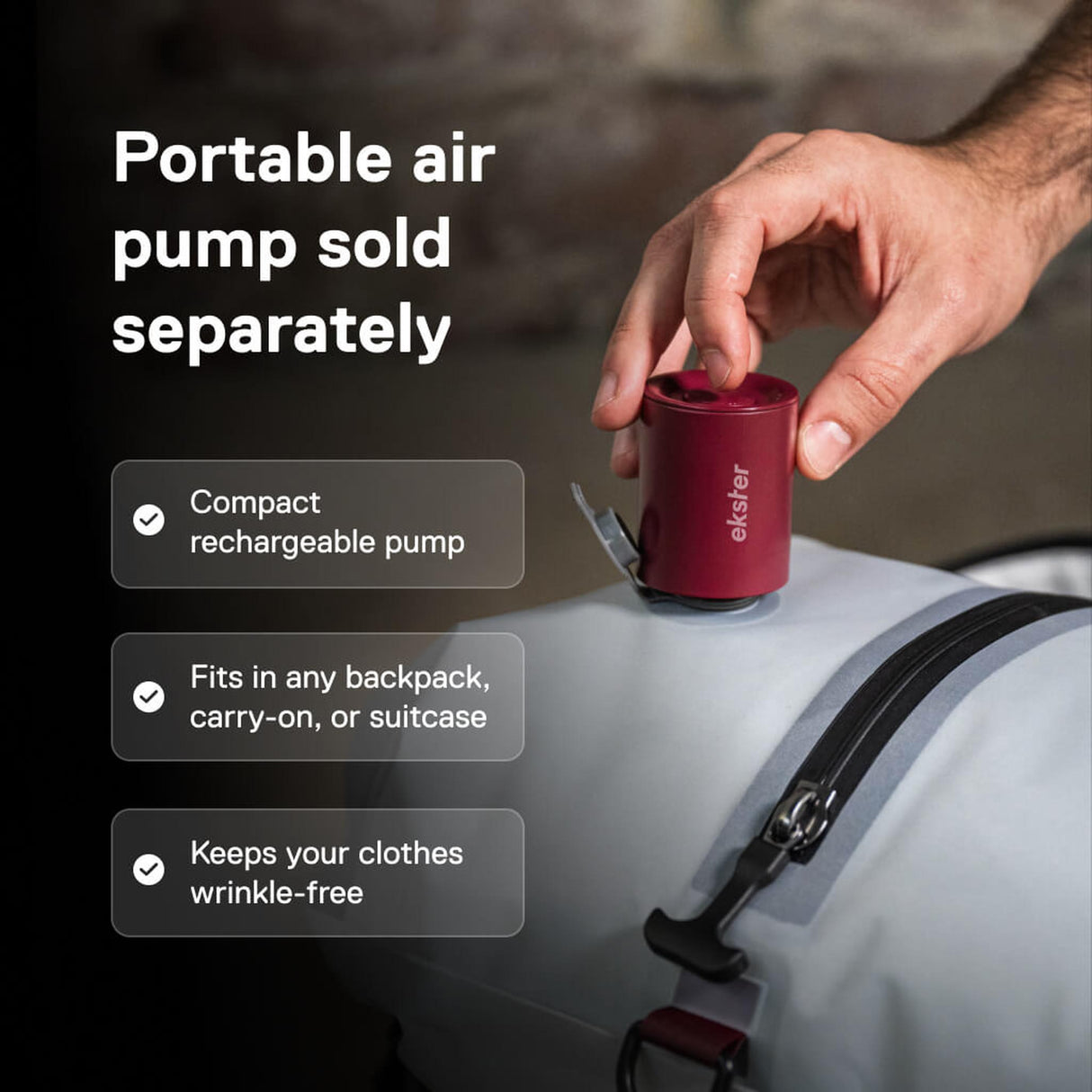 Ekster TravelPack Vacuum Bag