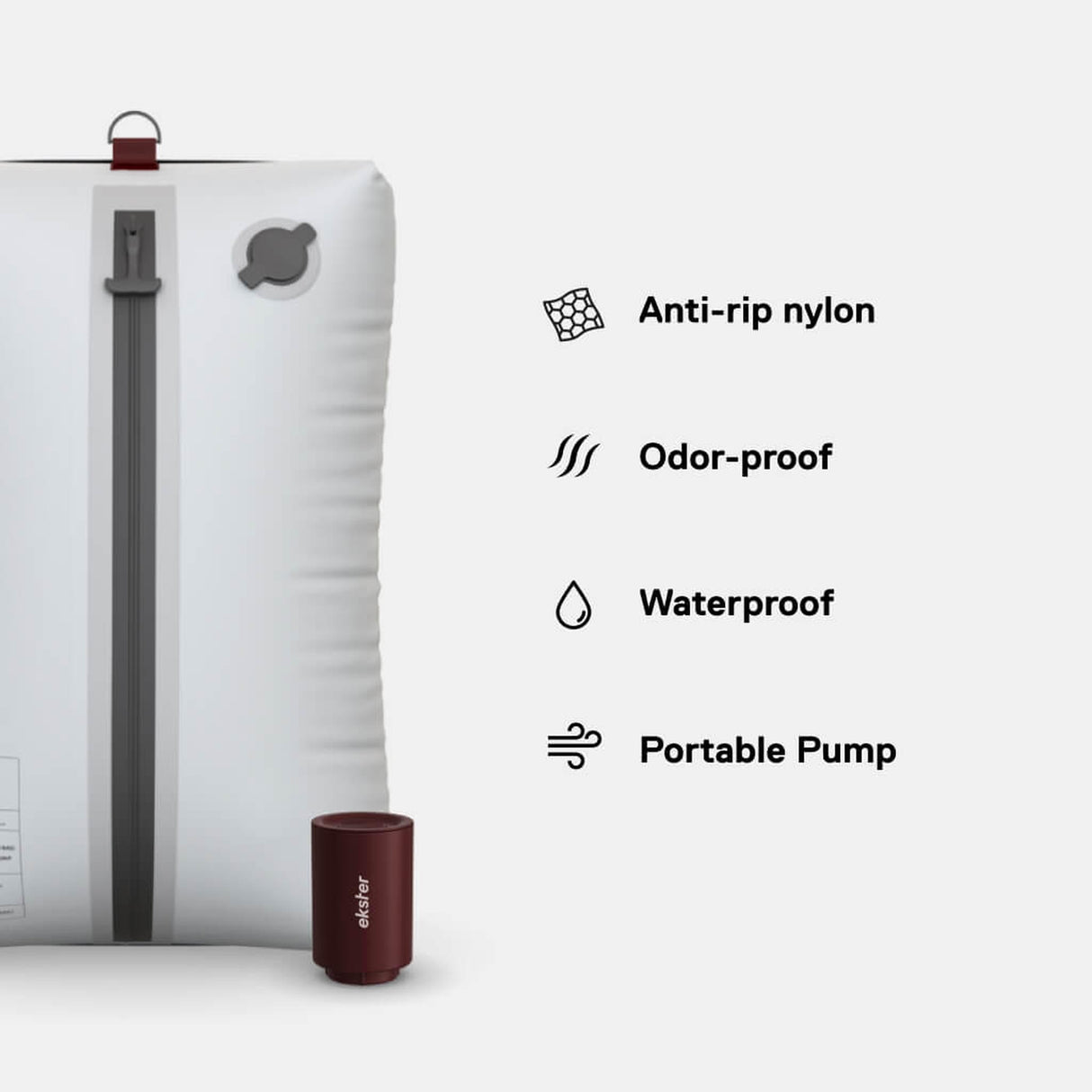 Ekster TravelPack Vacuum Kit (1 Bag & 1 Pump)