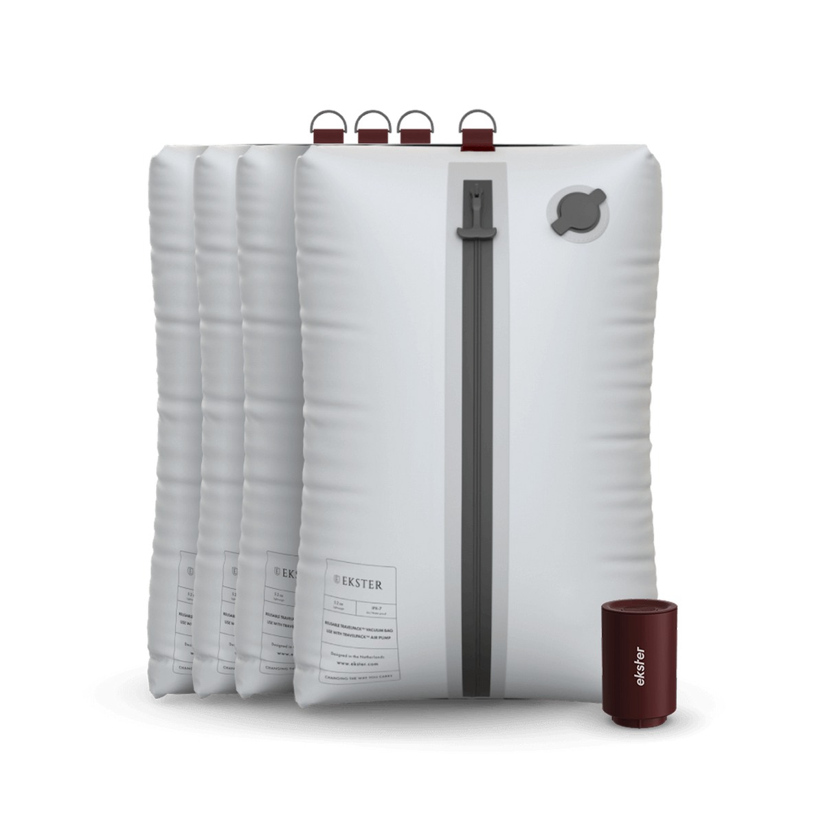 Ekster TravelPack Vacuum Kit (4 Bags & 1 Pump)