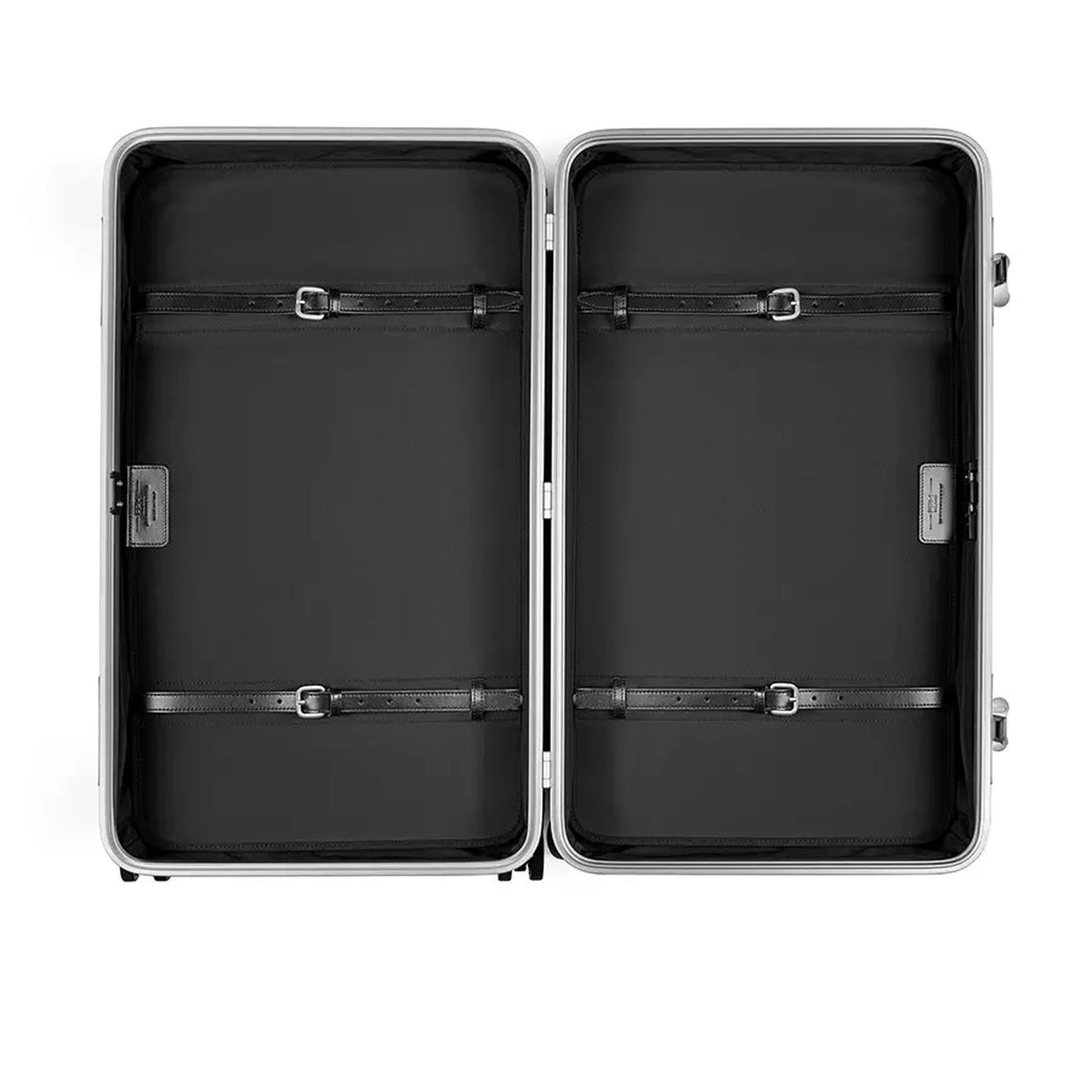スポーツ FPM Milano bank TRUNK on Wheels Silver FPM Milano Bank Trunk on Wheels – Luggage Pros