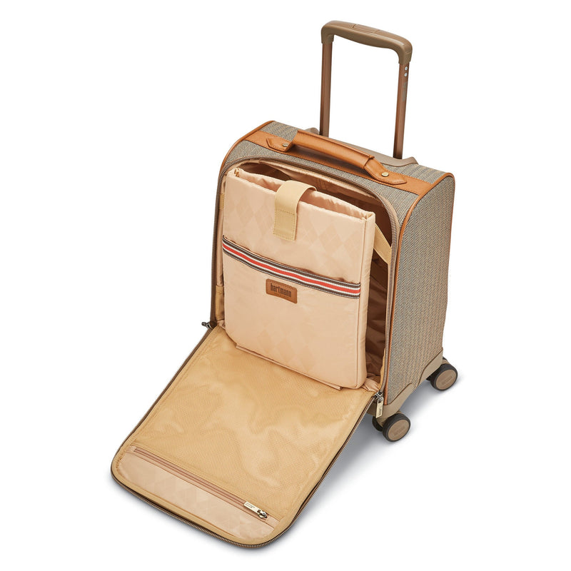 Hartmann Herringbone Deluxe Underseat Carry On Spinner