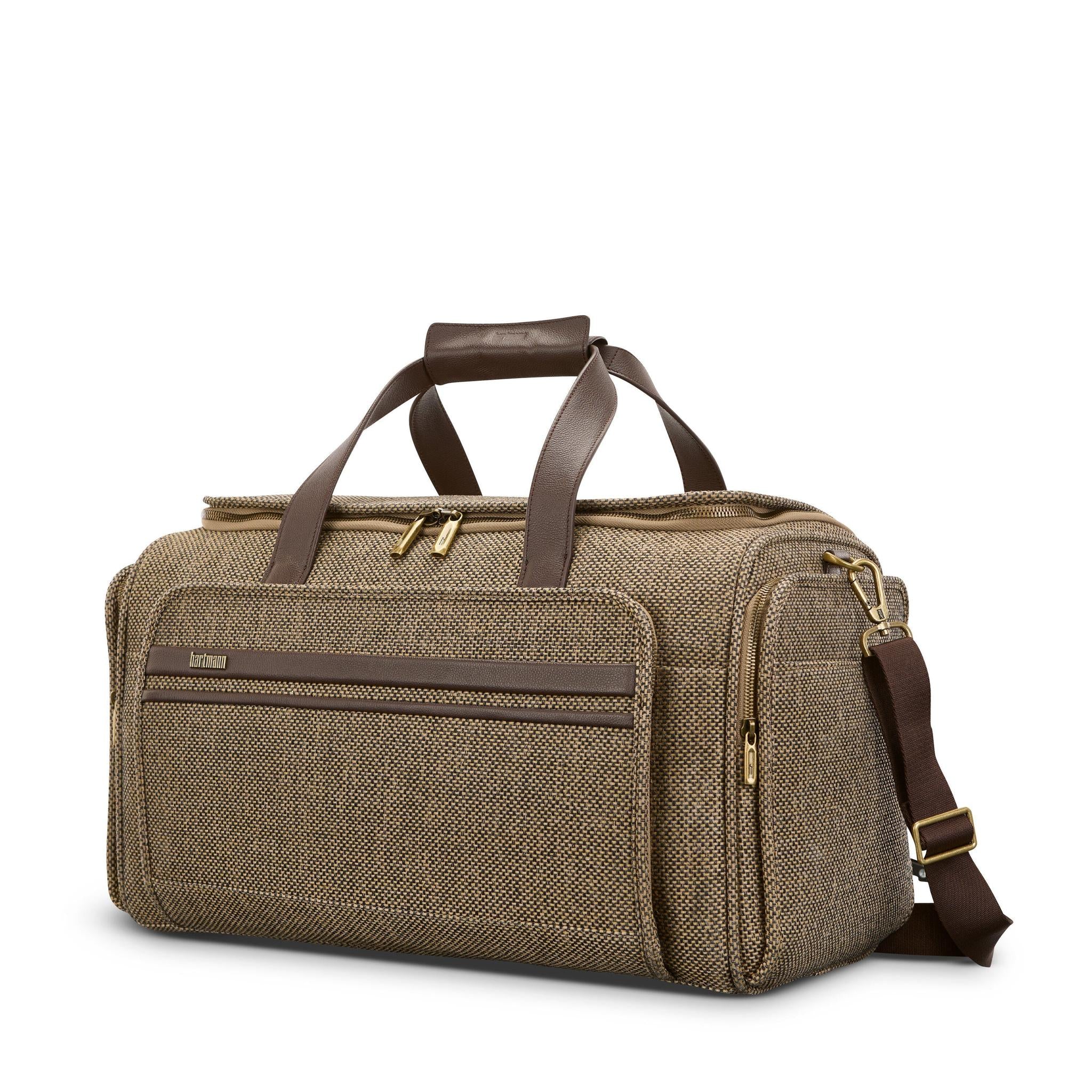 バッグ Hartmann TWEED BELT ROUND ZIP L Hartmann Tweed Travel Duffel – Luggage Pros