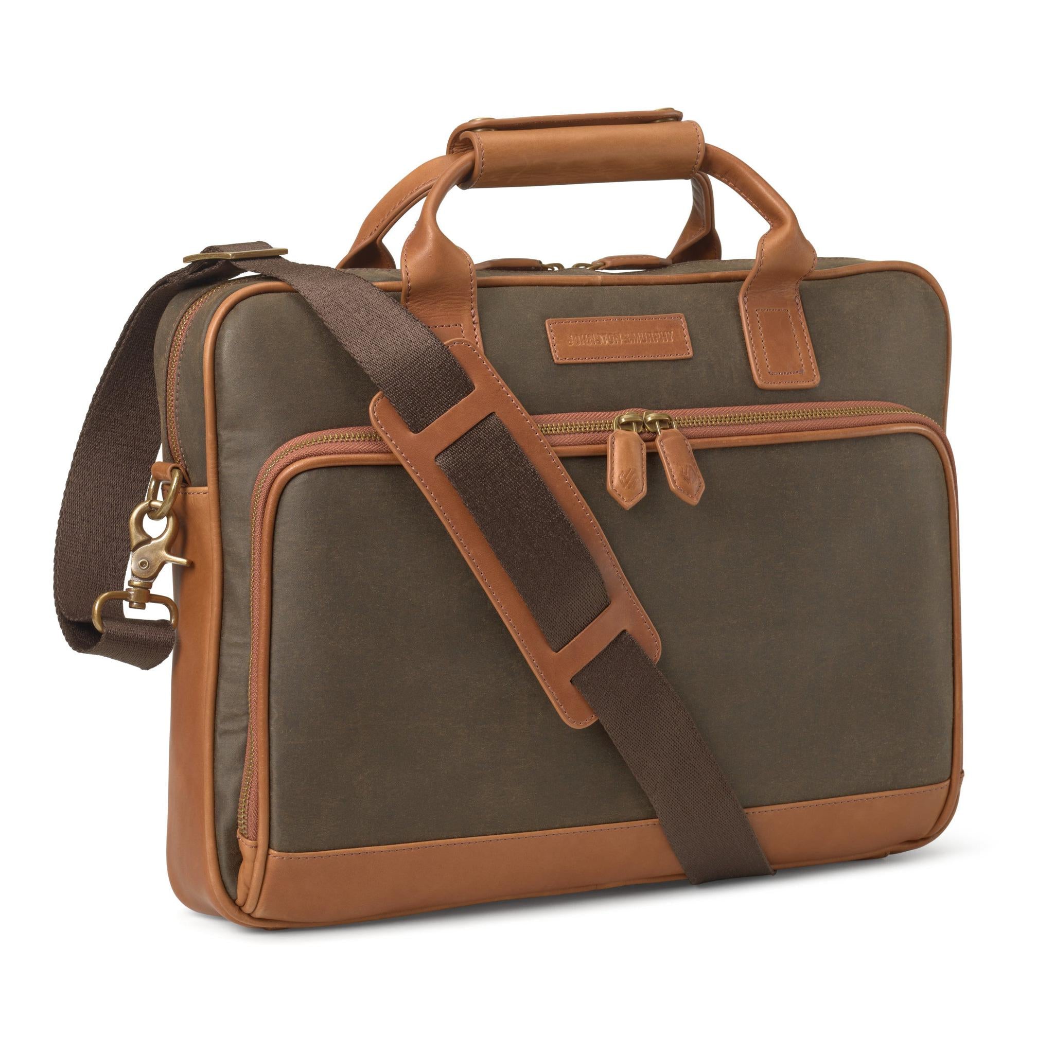 Johnston & Murphy Rhodes Briefcase – Luggage Pros
