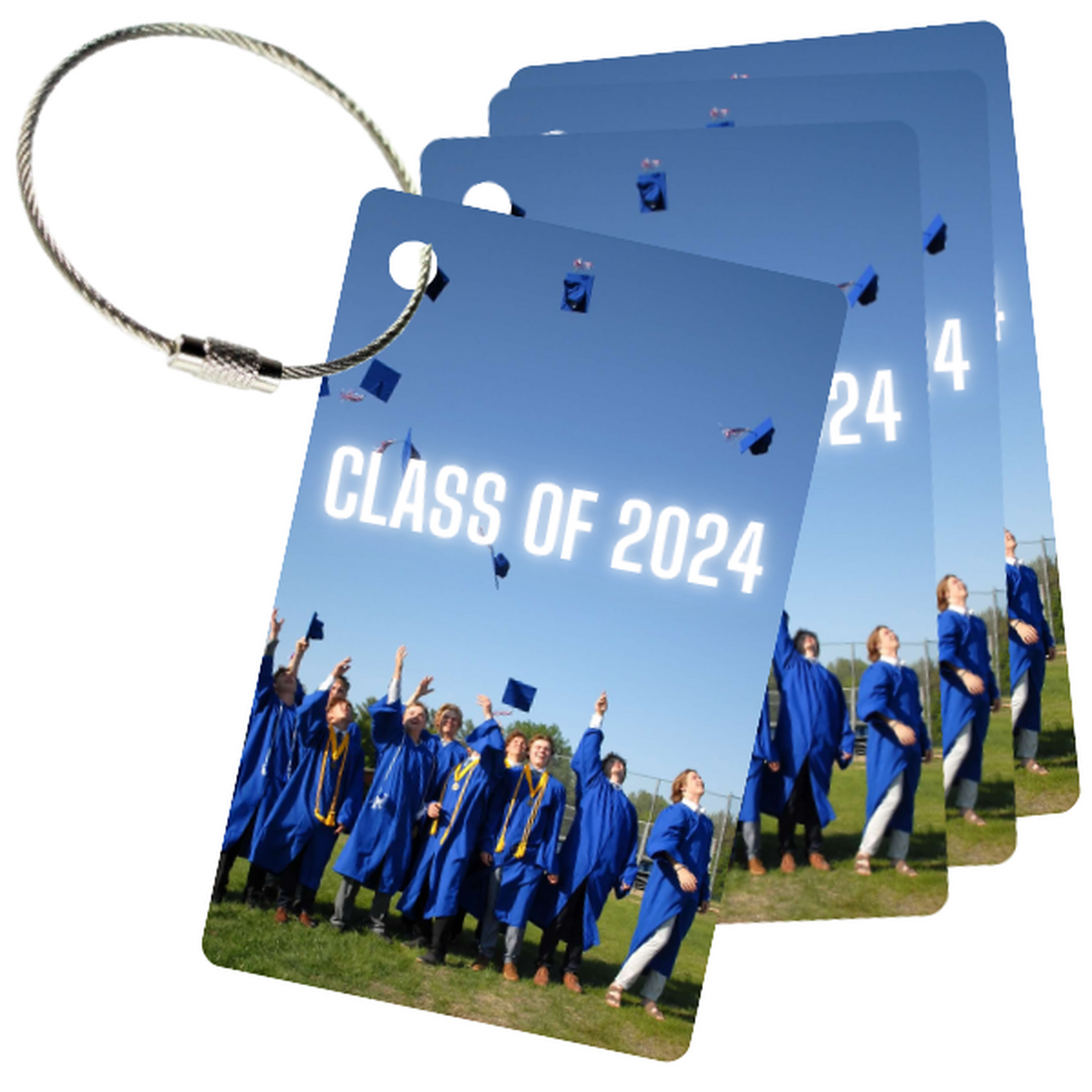 MyFly Personalized Luggage Tags with Metal Loop Upgrade - Only $2.75 each for 250 tags