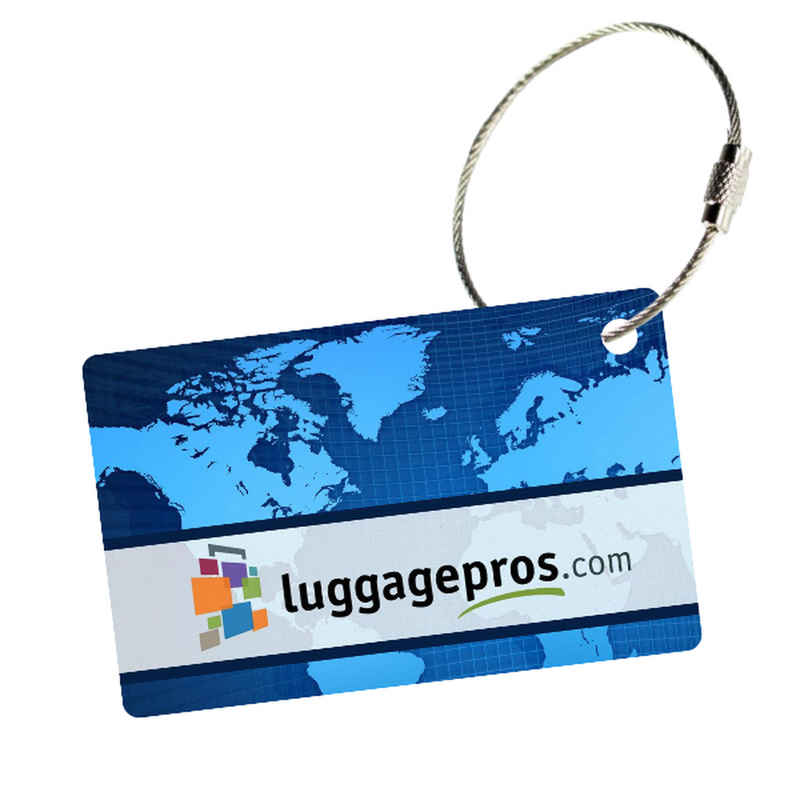 MyFly Personalized Luggage Tags with Metal Loop Upgrade - Only $4.69 each for 50 tags