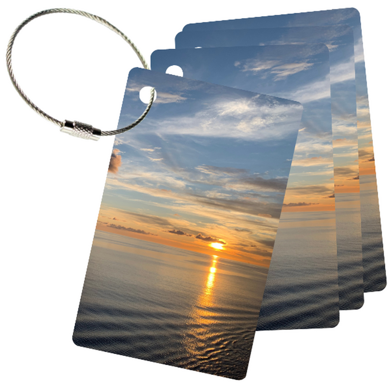 MyFly Personalized Luggage Tags with Metal Loop Upgrade - Only $5.29 each for 25 tags