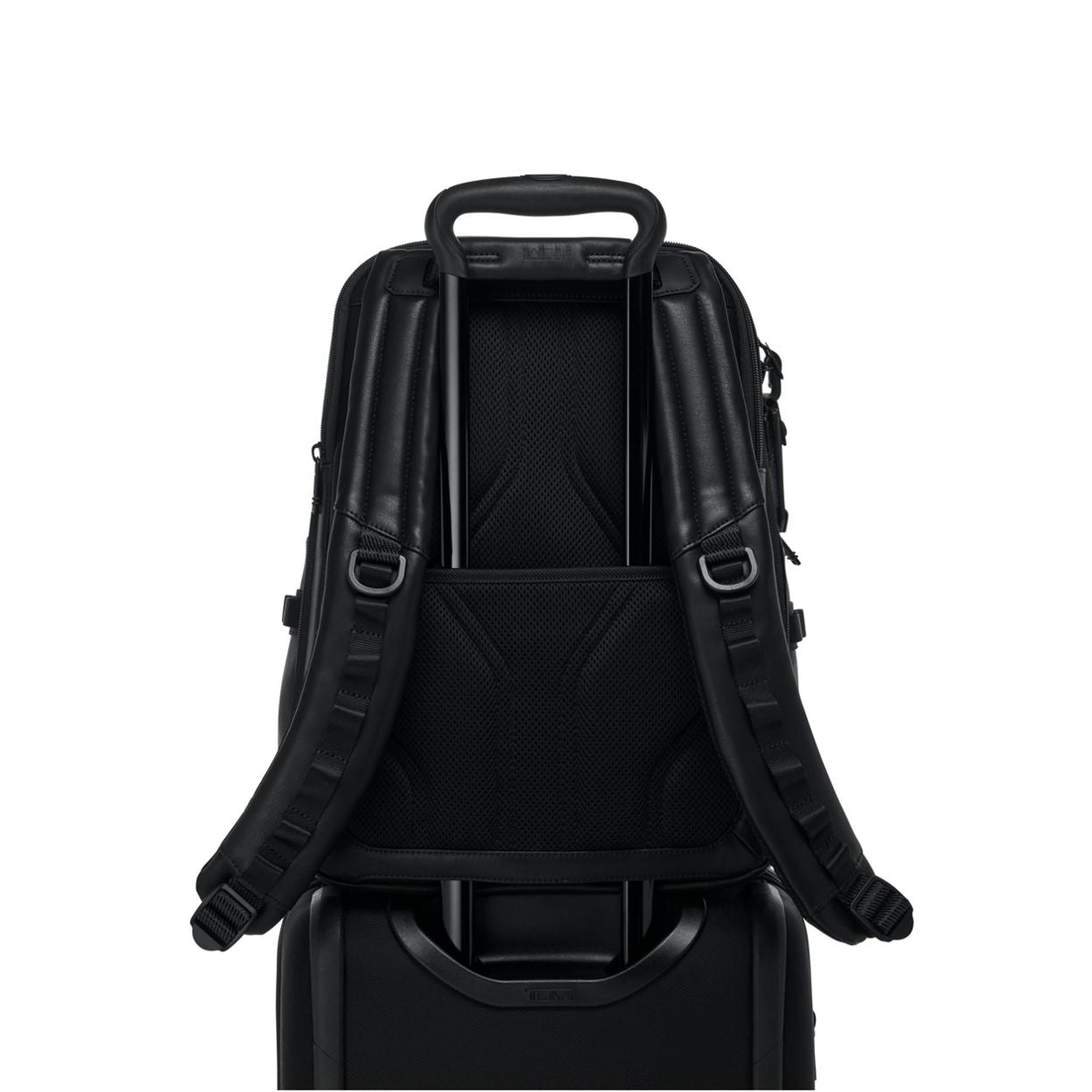 TUMI Alpha Bravo Navigation Leather Backpack – Luggage Pros