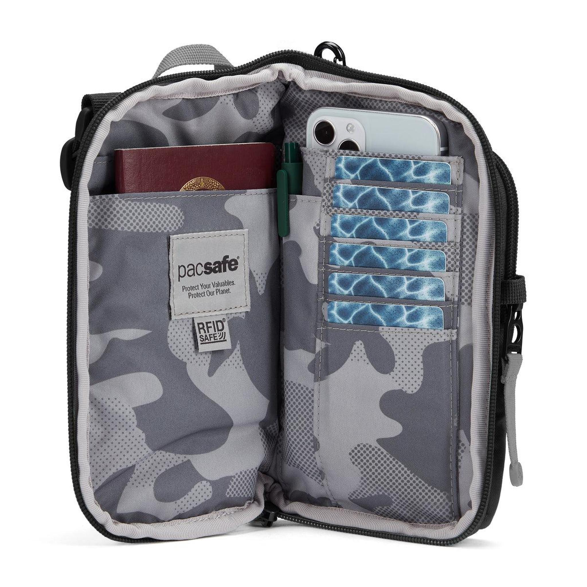 Pacsafe GO Tech Crossbody ポーチ Pacsafe GO Tech Crossbody – Luggage Pros