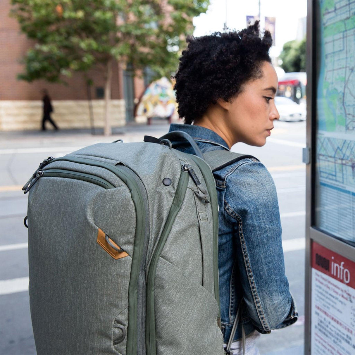 Peak Design Travel Backpack 45L Versatile Durable Carry-On Sage Green Bag