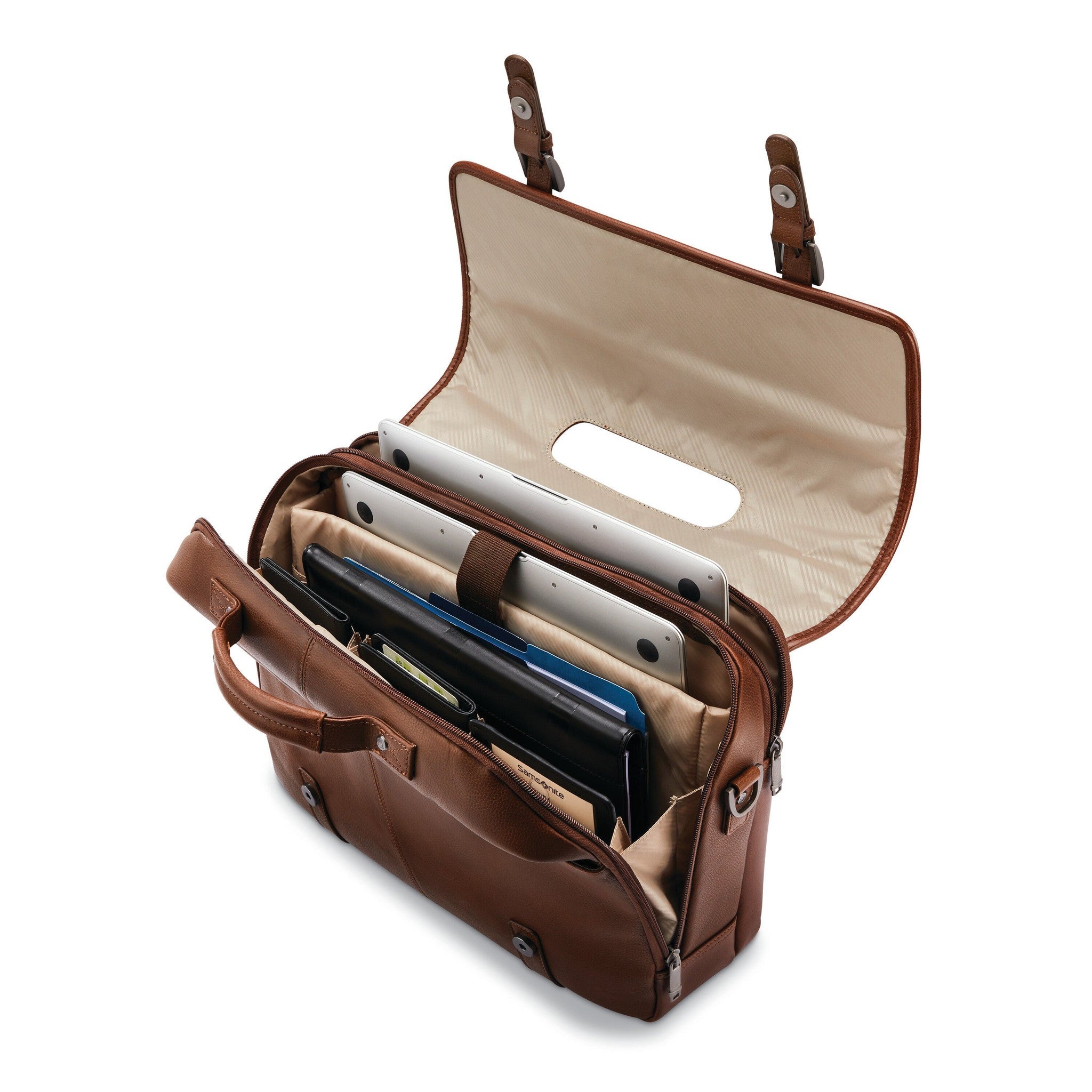 Samsonite Classic Leather Flapover – Luggage Pros